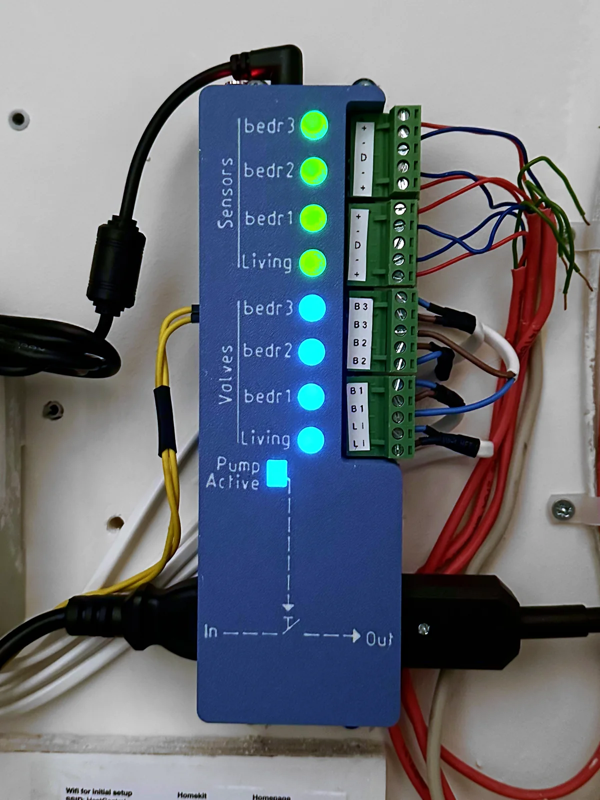 Custom enclosure for a floor-heating controller PCB